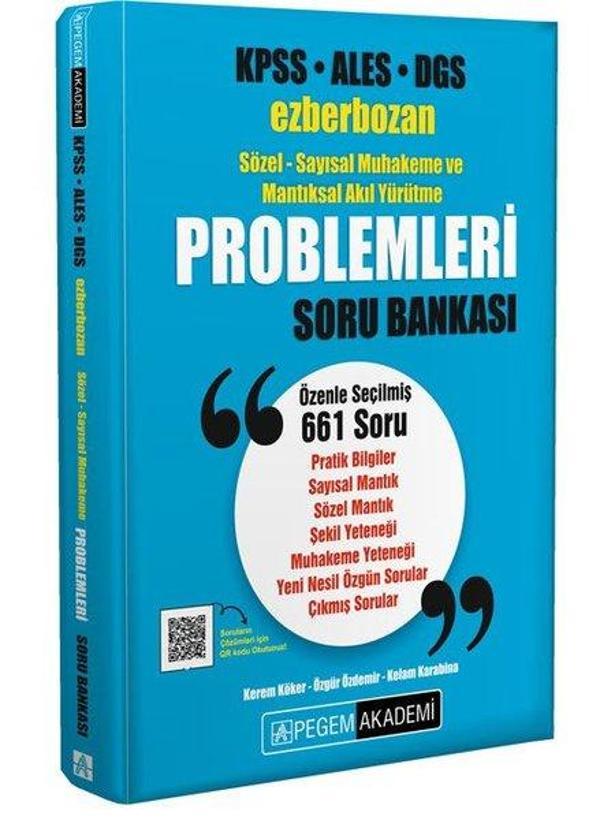 KPSS ALES DGS Ezberbozan Sözel - Sayısal Muhakeme ve Mantıksal Akıl Yürütme Problemleri Soru Bankası - Pegem Akademi Yayıncılık - Image 1