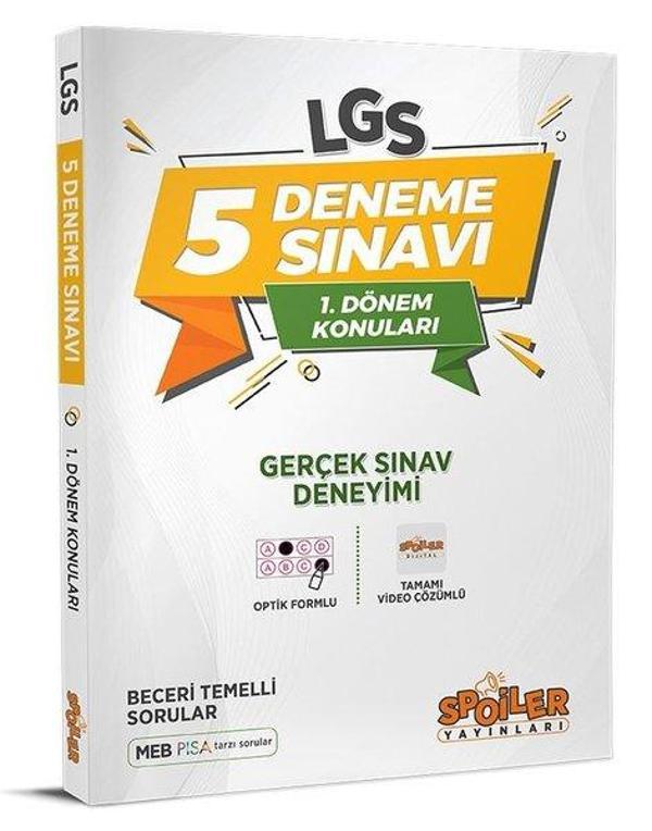 8.Sınıf LGS 1.Dönem 5 Deneme - Spoiler Yayınları - Image 1