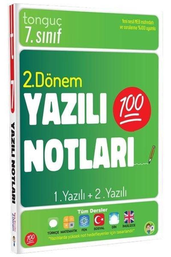 7.Sınıf Yazılı Notları 2.Dönem 1+2.Yazılı - Tonguç Akademi - Image 1