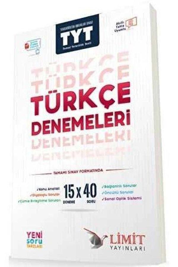 TYT Türkçe 15x40 Denemeleri - Limit Yayınları - Image 1