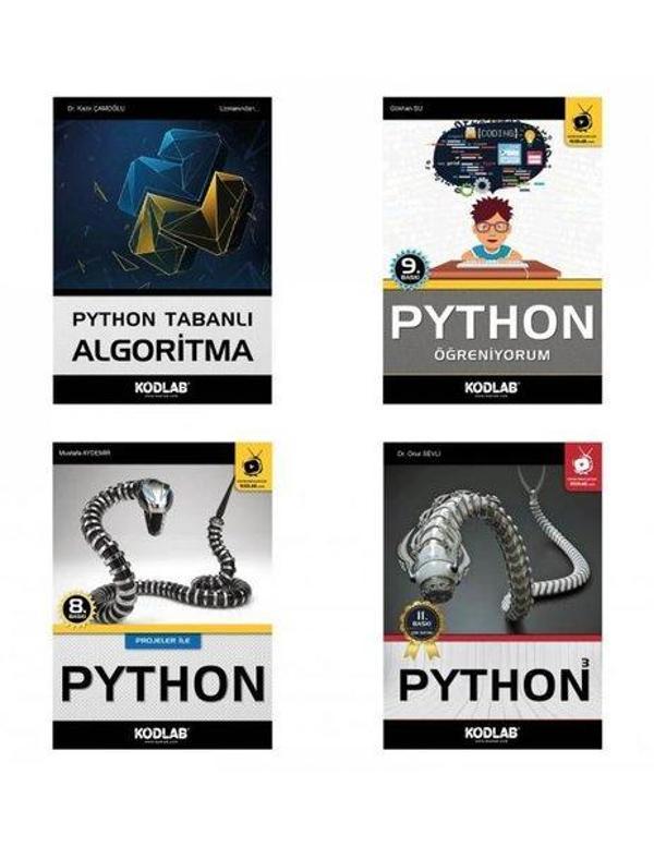 Python Öğreniyorum Seti - 4 Kitap Takım - Kodlab - Image 1