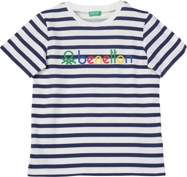 Benetton Beyaz Erkek Çocuk Tişört - Image 1