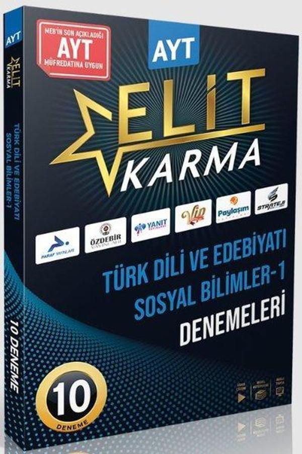 AYT Türk Dili ve Edebiyatı - Sosyal Bilimler 1 Elit Karma 10 Deneme - MEB Yeni Müfredat - PRF Paraf Yayınları - Image 1