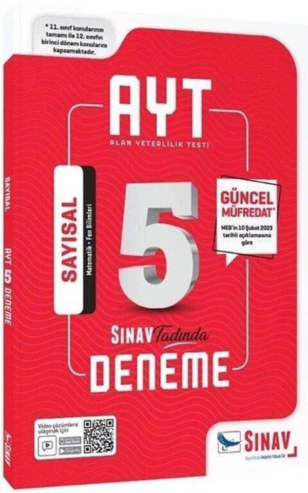 AYT Sayısal 5 Deneme - 2023 Özel - Sınav Yayınları - Image 1