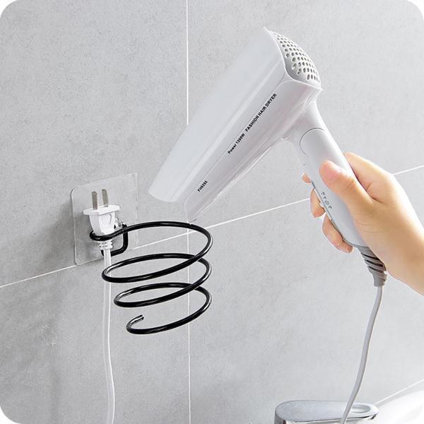 Yapışkanlı Saç Kurutmalık Siyah , Sihirli Yapışkanlı Siyah Saç Kurutma Makine Askısı MS-012   KASA - - Image 1