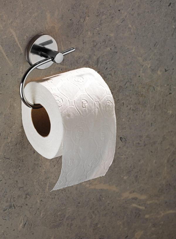 Yapışkanlı Tuvalet Kağıtlığı Wc Kağıtlık Tuvalet Kağıdı Askısı Krom S-107   KASA - 15 - Image 1