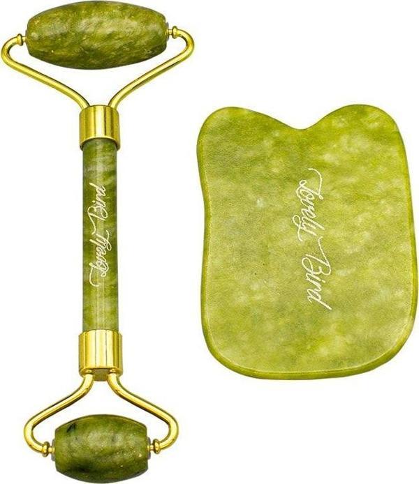 Lovely Bird Jade Roller Ve Guasha Seti - Image 1