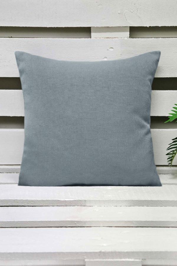 Melodie Keten Kırlent Kılıfı Açık Mavi 45x45 cm - Image 1