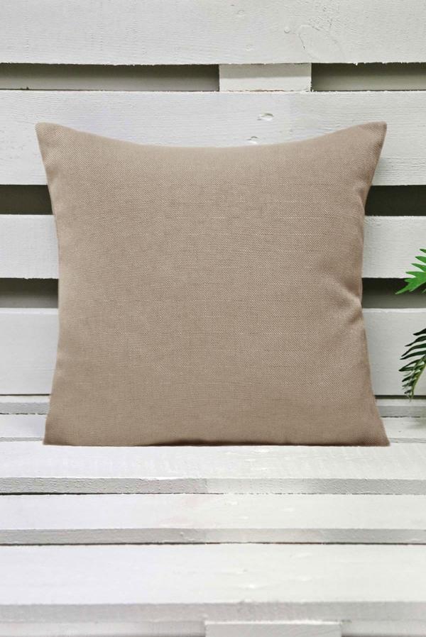 Melodie Keten Kırlent Kılıfı Natural 45x45 cm - Image 1