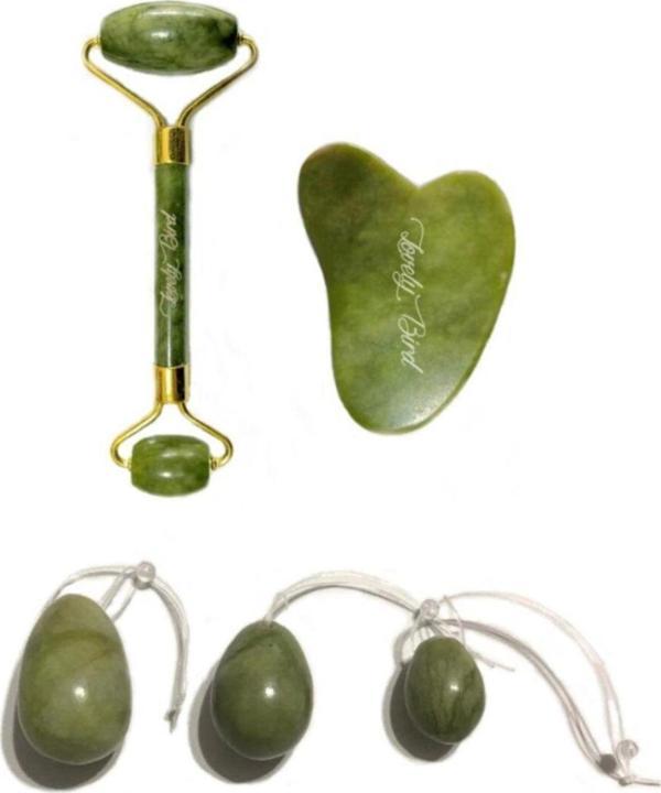 Lovely Bird Jade Roller,Gua Sha Ve Yoni Egg Güzellik Ve Sağlık Seti - Image 1