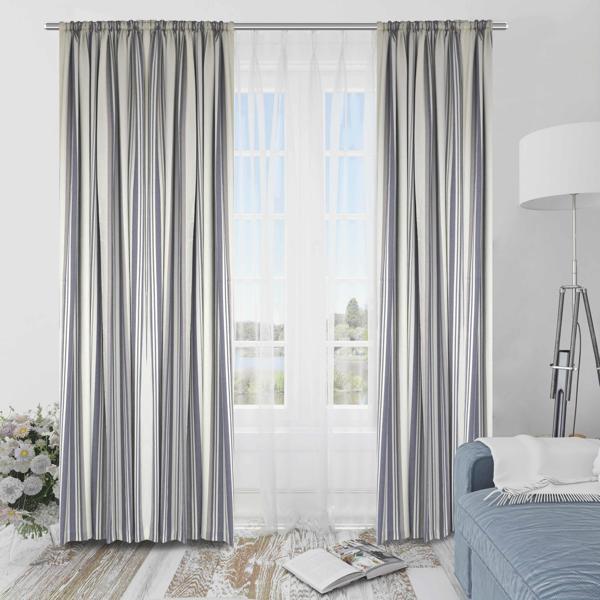 Premier Home Elit Canvas Fon Perde 170X260 Mavi - Image 1