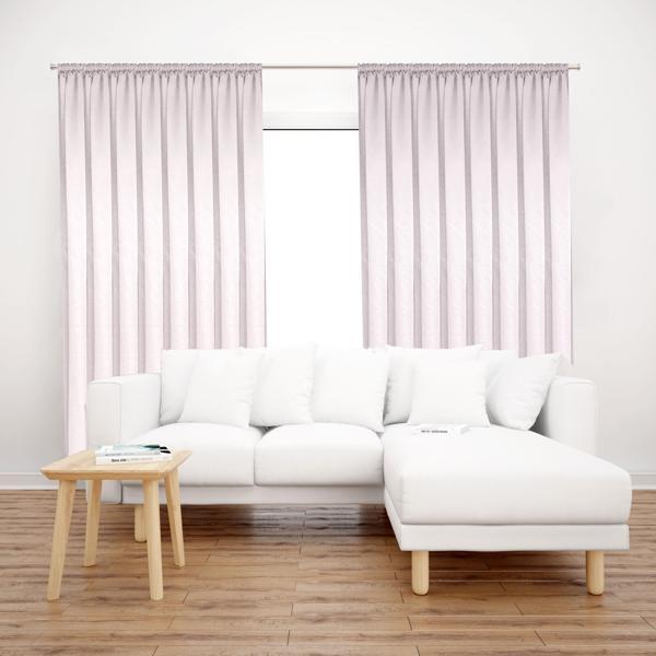 Premier Home Saten Fon Perde 140X260 Beyaz - Image 1