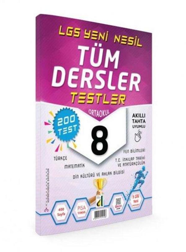 8.Sınıf Yeni Nesil Tüm Dersler Testler - Damla Yayınevi - Image 1