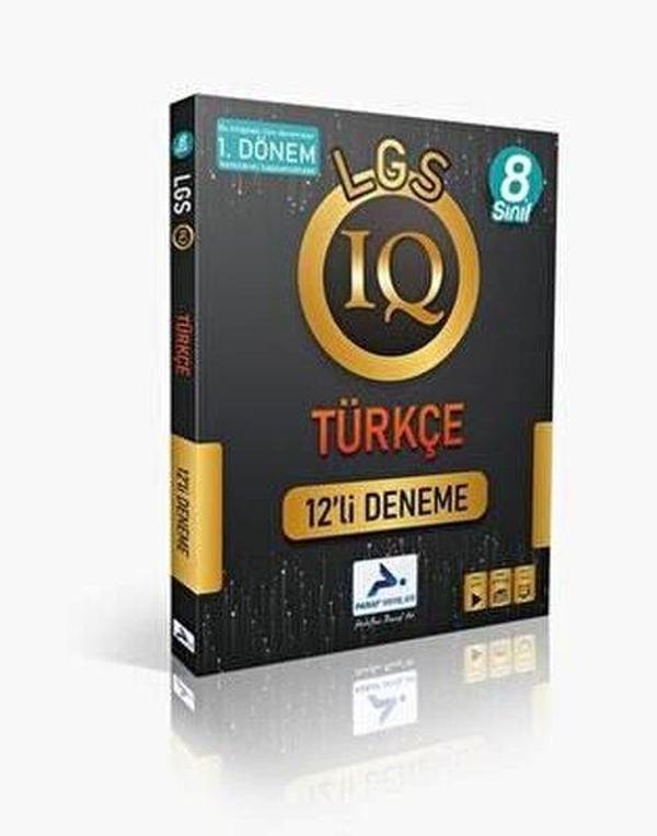 8.Sınıf LGS 1.Dönem IQ Türkçe 12'li Deneme - PRF Paraf Yayınları - Image 1