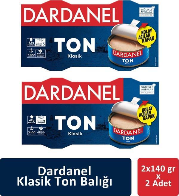 Dardanel Klasik Ton Balığı 2 x 140 gr x 2 Adet - Image 1