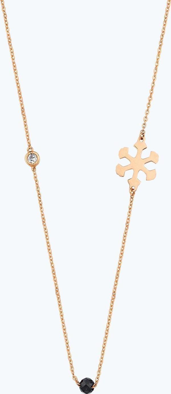 Pırlanta Spinel Taşlı Kar Tanesi Kolye - Image 1