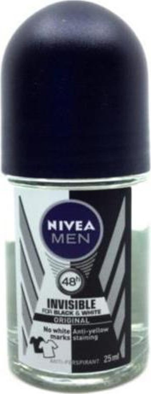 Nivea Men Black&White Original Roll-On 25 ml - Image 1