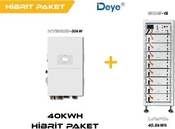 DEYE 40 kWh Hibrit Paketi (High Voltage) - Image 1