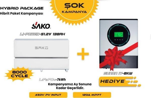 Sako Off-Grid Hibrit Paket 8kW + 7kWh - Image 1
