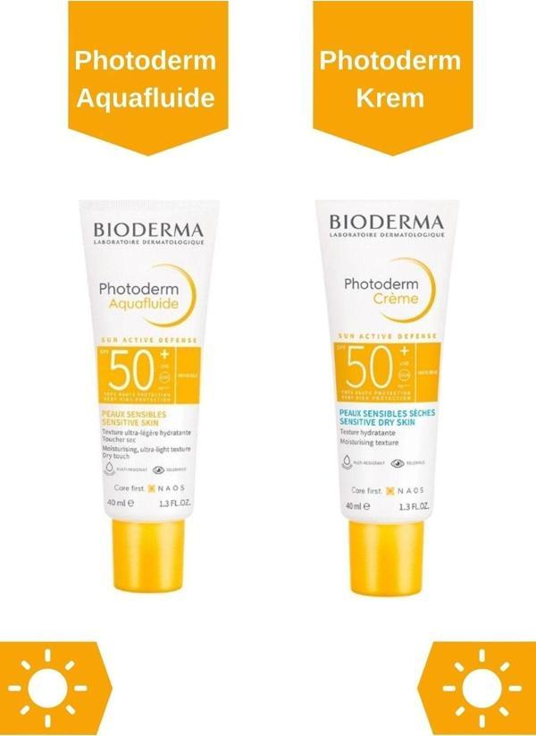 Bioderma Güneş Koruyucu Set | Orijinal Boy 2li Set Max Krem & Max Aquafluid Glb20200405002 - Image 1