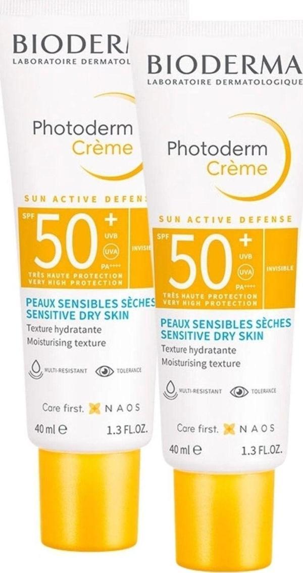 Bioderma Photoderm Krem Spf50+ 40 Ml | X 2 Adet Kuru Ciltler Için Güneş Seti - Image 1
