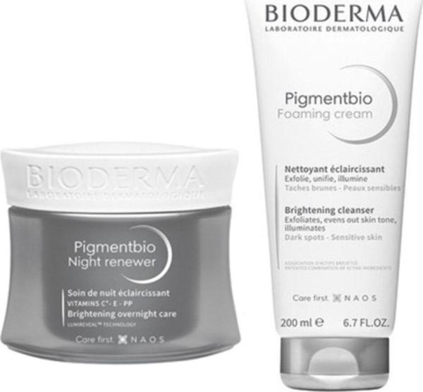 Bioderma Pigmentbio Leke Serisi | Gece Kremi + Temizleme Jeli Orijinal Boy - Image 1