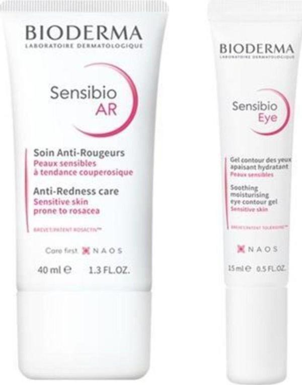 Bioderma Sensibio Ar Cream 40 Ml+ Sensibio Eye Contour Gel 15 Ml - Image 1