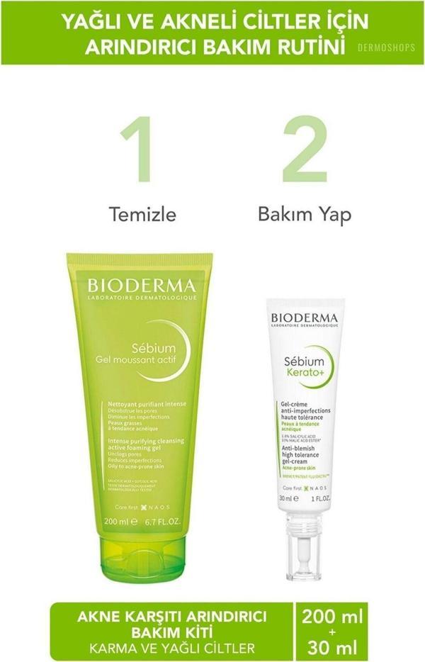 Bioderma Yağlı ve Akneli Ciltler için Günlük Akne Bakım Seti | DS240419 - Image 1
