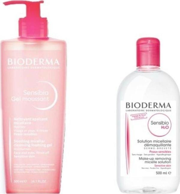 Bioderma Yüz Göz Ve Makyaj Temizleme Seti | H2o Ve Foaming Jel Orijinal Boy - Image 1