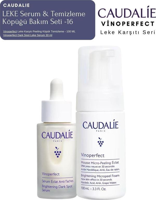 Caudalie Vinoperfect Leke Bakım Seti -16 | Serum & Temizleme Köpük Orijinal Boy - Image 1
