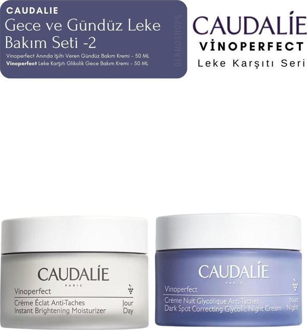 Caudalie Vinoperfect Leke Bakım Seti -2 | Gece ve Gündüz Kremi Orijinal Boy - Image 1