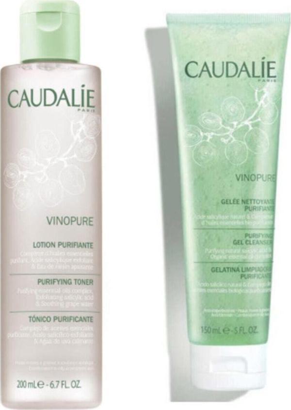 Caudalie Vinopure Temizleyici Tonik 200 Ml + Vinopure Arındırıcı Temizleme Jeli 150 Ml - Image 1