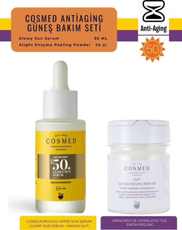 Cosmed Antiaging Güneş & Peeling Set | Orijinal Boy Güneş Koruyucu Set - Image 1