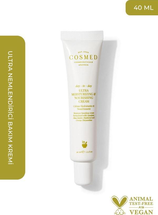 Cosmed Day-to-day Ultra Moisturizing & Nourishing Cream - Su Bazlı Nemlendirici Cilt Bakım Kremi 40 ml - Image 1