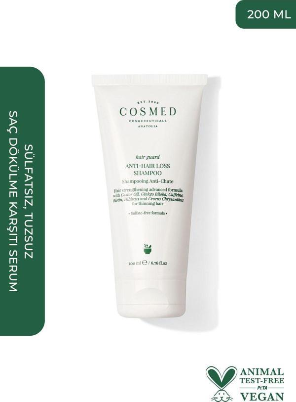 Cosmed Hair Guard Anti Hair Loss Shampoo - Sülfatsız, Tuzsuz Saç Dökülmesine Karşı Şampuan 200 Ml - Image 1