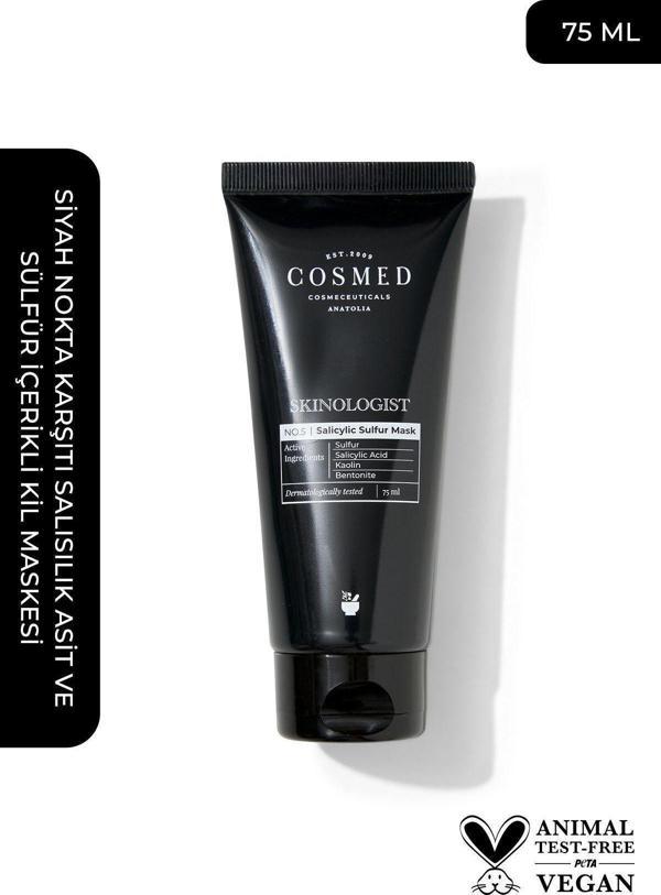 Cosmed Skinologist Salicylic Sulfur Mask/siyah Nokta Karşıtı Kil Maskesi 75 ml - Image 1