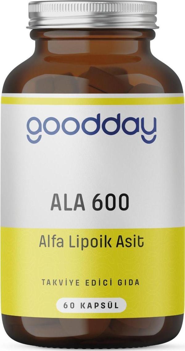 Goodday Ala 600 Alfa Lipoik Asit 60 Kapsül Dr Caps Bitkisel Besin Desteği - Image 1