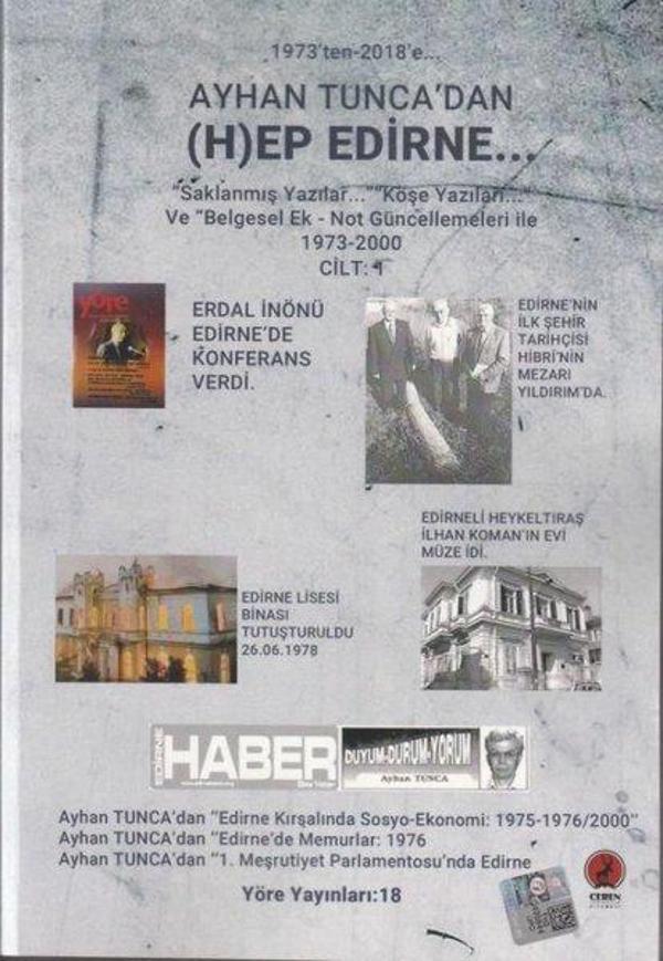 Ayhan Tunca'dan Hep Edirne - Cilt 1 - Ceren Yayınevi - Image 1