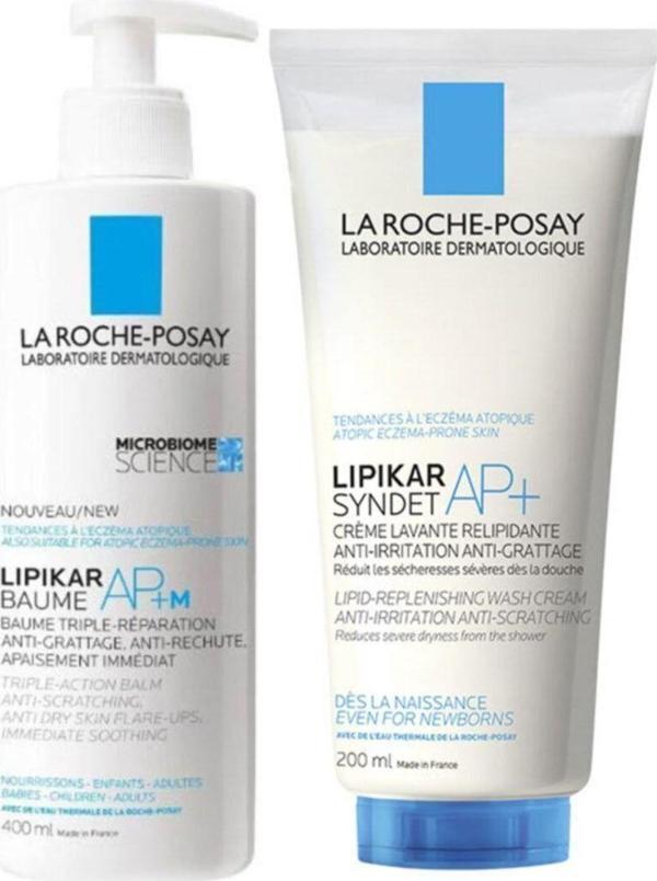 La Roche-Posay Lipikar Baume Ap+ 400 ml + La Roche-Posay Lipikar Syndet Ap+ 200 ml Hediye - Image 1