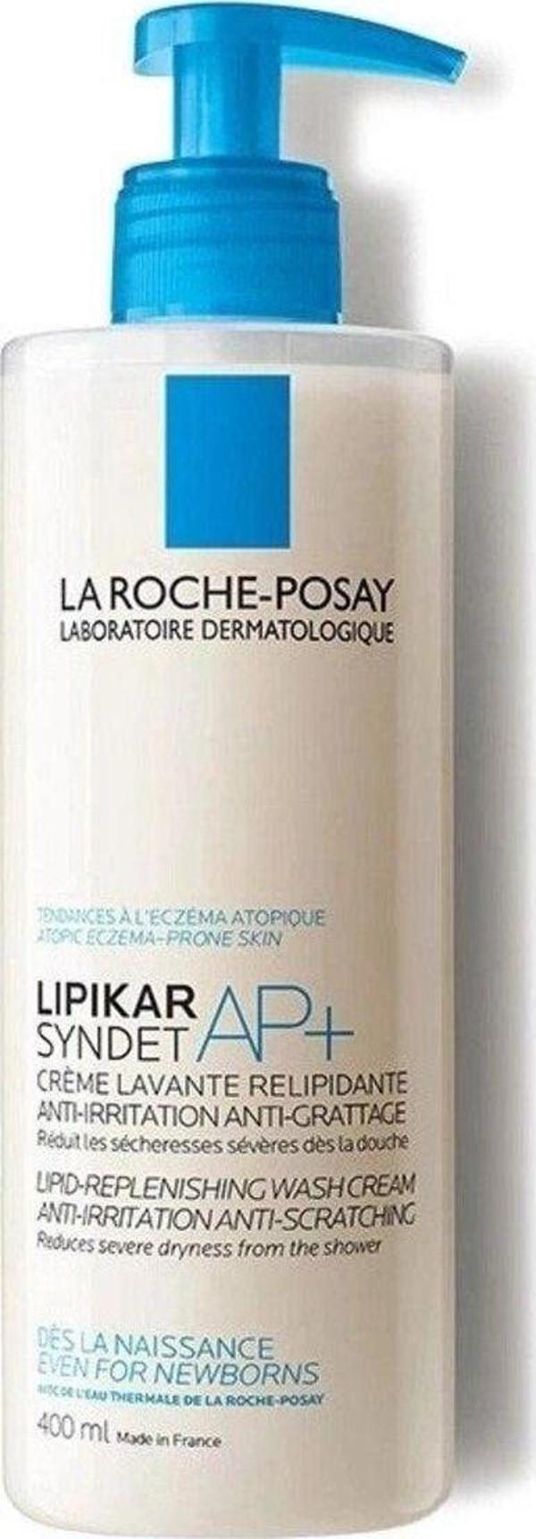 La Roche Posay Lipikar Syndet AP+ - Çok Kuru ve Hassas Cilt Tipleri İçin Vücut Yıkama Jel Krem 400 ml - Image 1