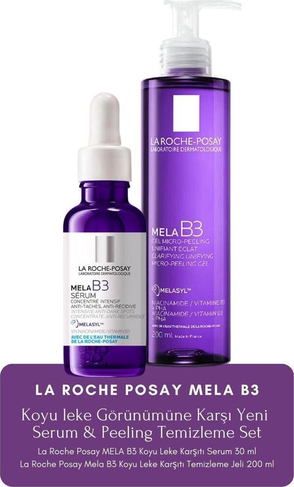 La Roche-Posay Mela B3 Koyu Leke Karşıtı BAKIM SETİ - Serum + Peeling - Image 1