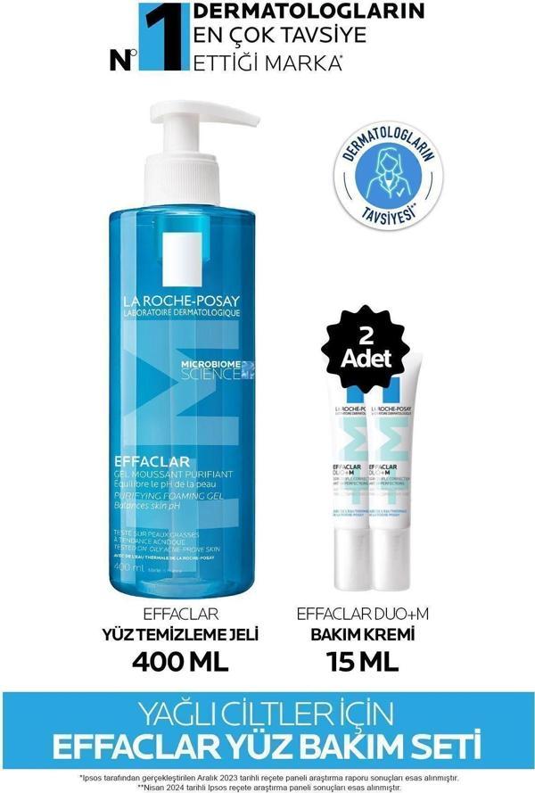 La Roche-Posay Yağlı ve Sivilceye Eğilim Gösteren Ciltler için Effaclar Yüz Bakım Seti - Image 1