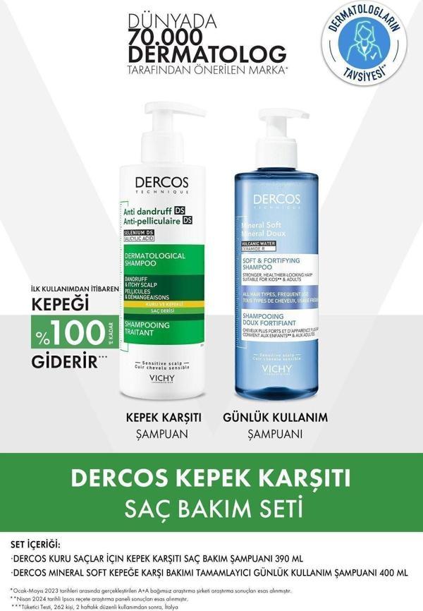 Vichy Dercos Kepek Karşıtı Saç Bakım Seti Kuru Saçlar - Image 1