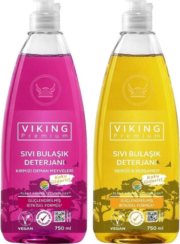 Viking Premium Bulaşık Deterjanı Orman Meyveleri&nergis-bergamot 750 Ml  - Image 1