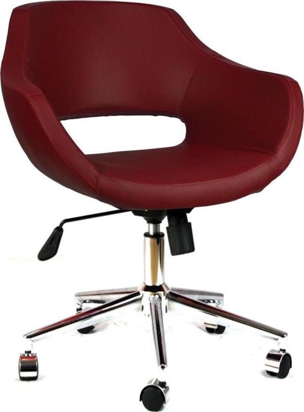 Bürocci Viva Metal Ayaklı Çalışma Koltuğu-bordo-2021a0102 - Image 1