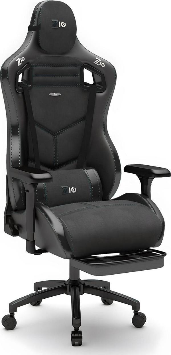 Zio Venom Xl Profesyonel Oyuncu Koltuğu - Antrasit / Siyah - Visco Oturak, 4d Kol, Ayak Uzatma - Image 1