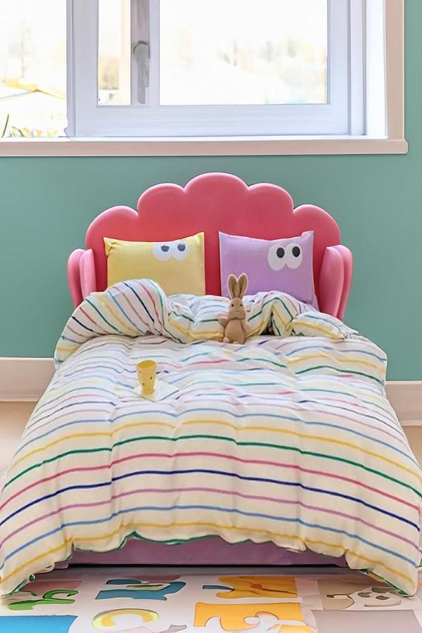 Kapitone Yatak Örtüsü Takımı Tek Kişilik 160x220  Cm Lila  - Image 1