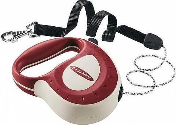 Ferplast Flippy Otomatik Uzayan Gezdirme Tasması Kırmızı Kordon 5 Metre 50 Kg   - Image 1