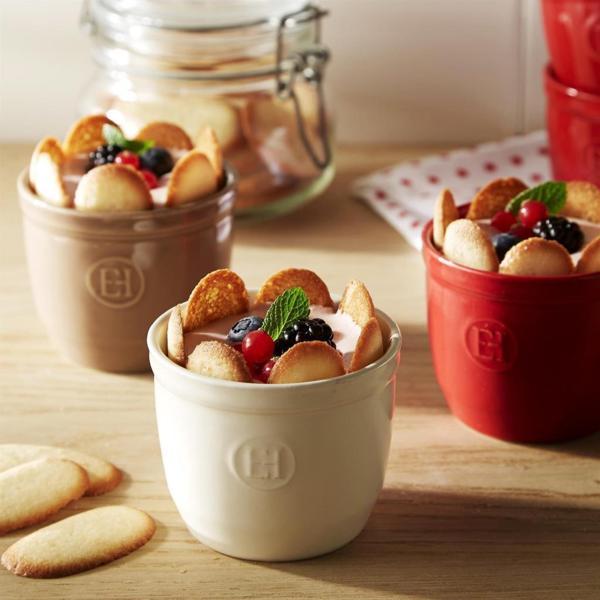 Emile Henry Fırın Kabı Ramekin No.8 Burgundy 2 Li Set-EH344008 - Image 1