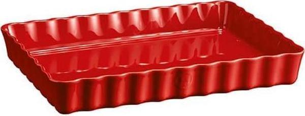 Emile Henry Tart-Börek-Fırın Kabı Dikdörtgen 33 X 24 Cm Kırmızı/Burgundy -346038 - Image 1